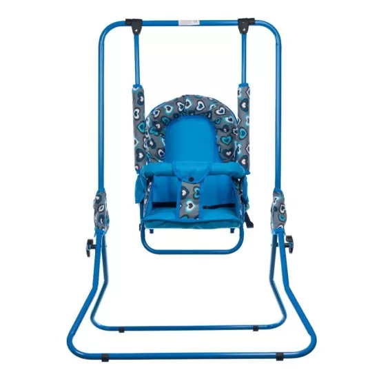 Leagan pentru copii Top Kids cu spatar reglabil Blue Hearts Leagan pentru copii Top Kids cu spatar reglabil Blue Hearts