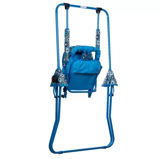 Leagan pentru copii Top Kids cu spatar reglabil Blue Hearts Leagan pentru copii Top Kids cu spatar reglabil Blue Hearts
