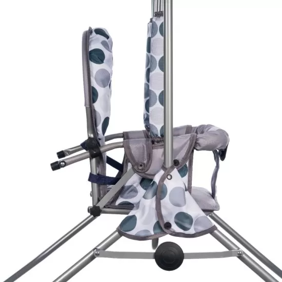 Leagan pentru copii Top Kids cu spatar reglabil Grey Dots Leagan pentru copii Top Kids cu spatar reglabil Grey Dots