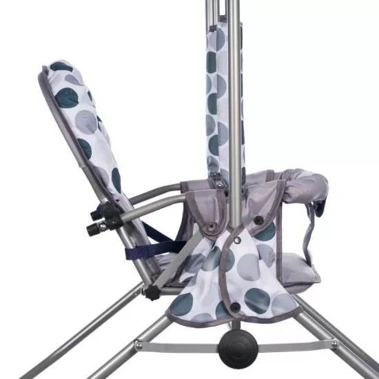Leagan pentru copii Top Kids cu spatar reglabil Grey Dots Leagan pentru copii Top Kids cu spatar reglabil Grey Dots