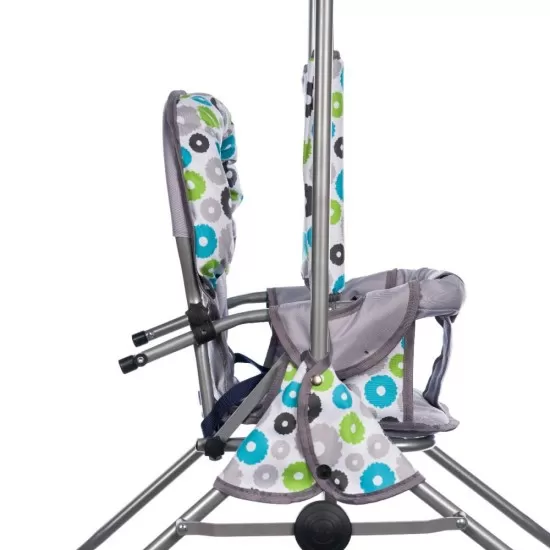 Leagan pentru copii Top Kids cu spatar reglabil Grey Flowers Leagan pentru copii Top Kids cu spatar reglabil Grey Flowers