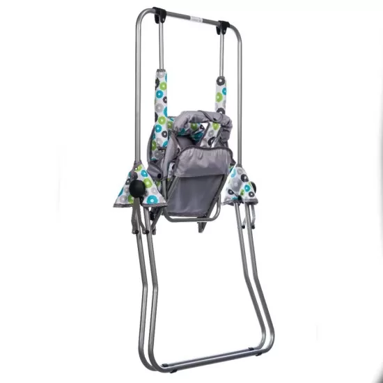 Leagan pentru copii Top Kids cu spatar reglabil Grey Flowers Leagan pentru copii Top Kids cu spatar reglabil Grey Flowers