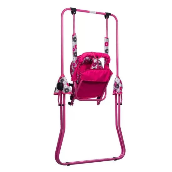 Leagan pentru copii Top Kids cu spatar reglabil Pink Flowers Leagan pentru copii Top Kids cu spatar reglabil Pink Flowers