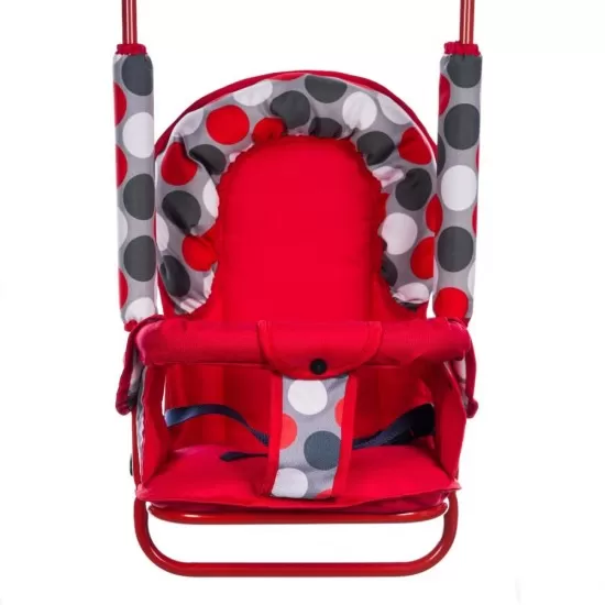 Leagan pentru copii Top Kids cu spatar reglabil Red Dots Leagan pentru copii Top Kids cu spatar reglabil Red Dots