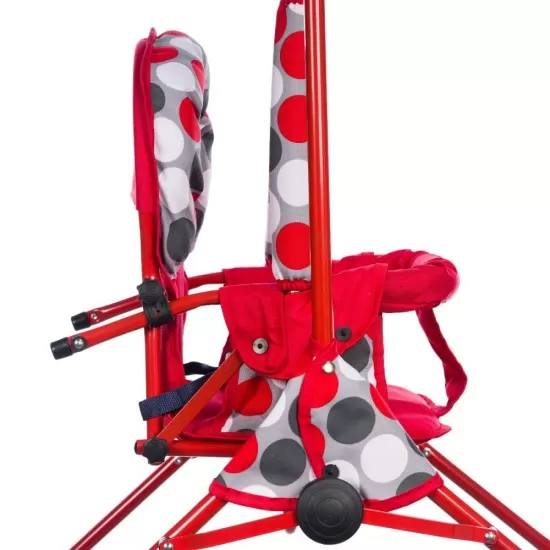 Leagan pentru copii Top Kids cu spatar reglabil Red Dots Leagan pentru copii Top Kids cu spatar reglabil Red Dots