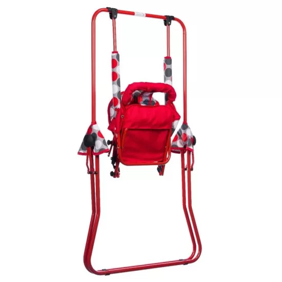 Leagan pentru copii Top Kids cu spatar reglabil Red Dots Leagan pentru copii Top Kids cu spatar reglabil Red Dots