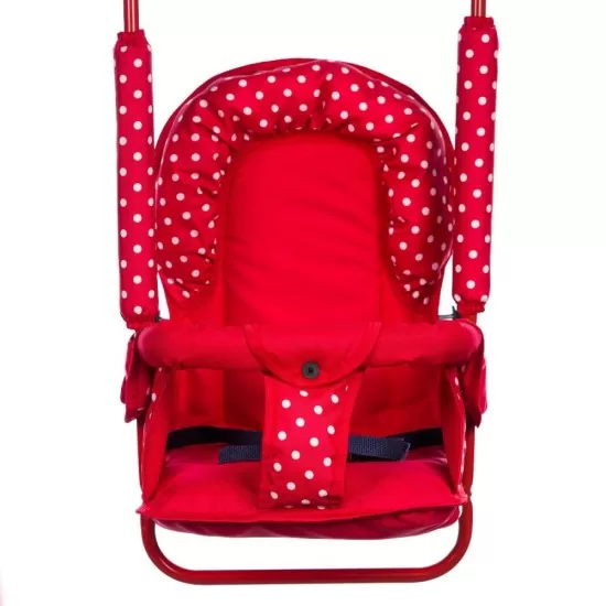 Leagan pentru copii Top Kids cu spatar reglabil Red Mini Leagan pentru copii Top Kids cu spatar reglabil Red Mini