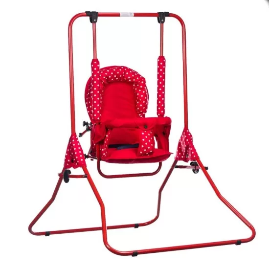 Leagan pentru copii Top Kids cu spatar reglabil Red Mini Leagan pentru copii Top Kids cu spatar reglabil Red Mini
