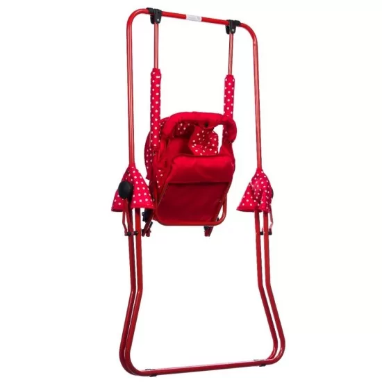 Leagan pentru copii Top Kids cu spatar reglabil Red Mini Leagan pentru copii Top Kids cu spatar reglabil Red Mini