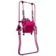 Leagan pentru copii Top Kids cu spatar reglabil si bara detasabila Pink Flowers Leagan pentru copii Top Kids cu spatar reglabil si bara detasabila Pink Flowers
