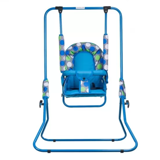 Leagan pentru copii Top Kids pentru interior si exterior Blue Dots Leagan pentru copii Top Kids pentru interior si exterior Blue Dots