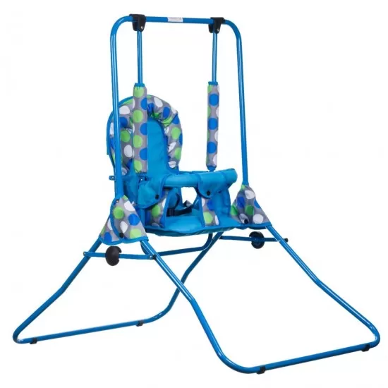 Leagan pentru copii Top Kids pentru interior si exterior Blue Dots Leagan pentru copii Top Kids pentru interior si exterior Blue Dots
