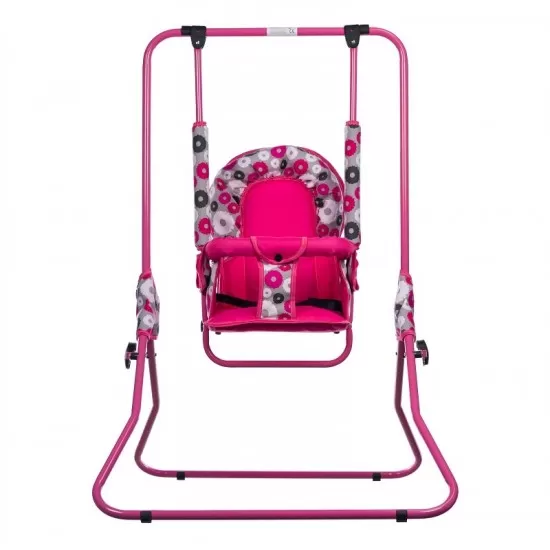 Leagan pentru copii Top Kids pentru interior si exterior Pink Flowers Leagan pentru copii Top Kids pentru interior si exterior Pink Flowers