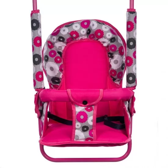 Leagan pentru copii Top Kids pentru interior si exterior Pink Flowers Leagan pentru copii Top Kids pentru interior si exterior Pink Flowers