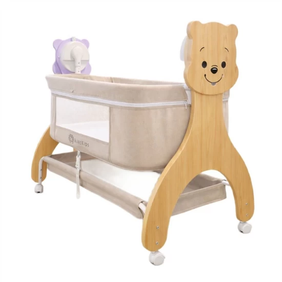 Patut Multifunctional cu leganare electrica, sunete si Bluetooth, AppeKids Buggy 