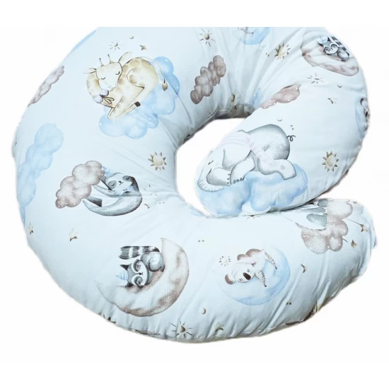 Perna pentru alaptare, 100% Bumbac, 60X60 cm, Appekids - Clouds Perna pentru alaptare, 100% Bumbac, 60X60 cm, Appekids - Clouds