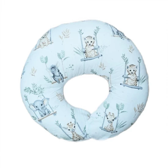 Perna pentru alaptare, 100% Bumbac, 60X60 cm, Appekids - Safari Perna pentru alaptare, 100% Bumbac, 60X60 cm, Appekids - Safari