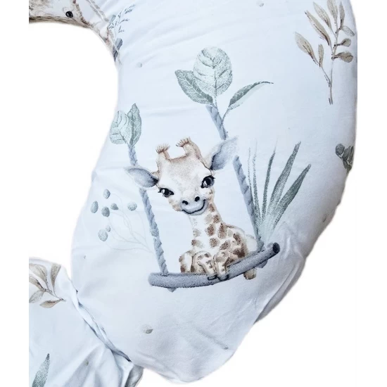 Perna pentru alaptare, 100% Bumbac, 60X60 cm, Appekids - Safari Perna pentru alaptare, 100% Bumbac, 60X60 cm, Appekids - Safari