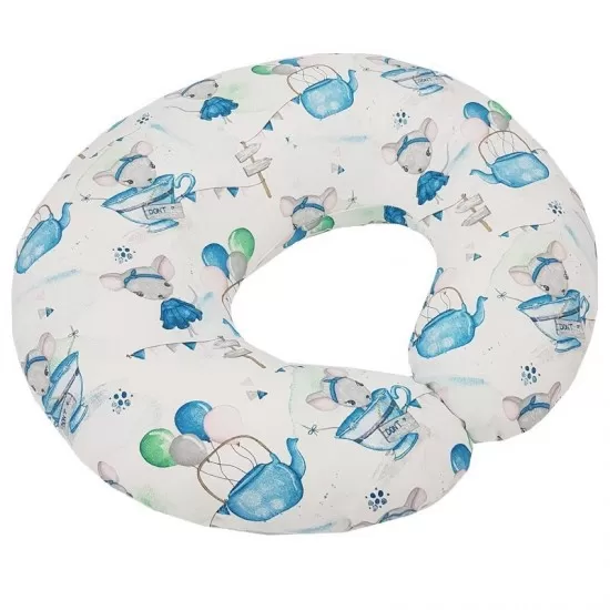 Perna pentru alaptare, 100% Bumbac, 60X60 cm, Eko - Mouse Perna pentru alaptare, 100% Bumbac, 60X60 cm, Eko - Mouse