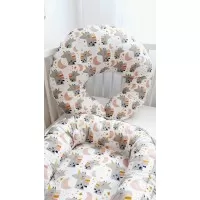 Perna pentru alaptare, 100% Bumbac, 60X60 cm, Eko - Pink