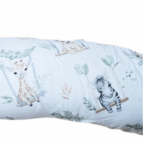 Perna pentru gravida, Fibre din silicon, 180 cm, Appekids - Safari Perna pentru gravida, Fibre din silicon, 180 cm, Appekids - Safari