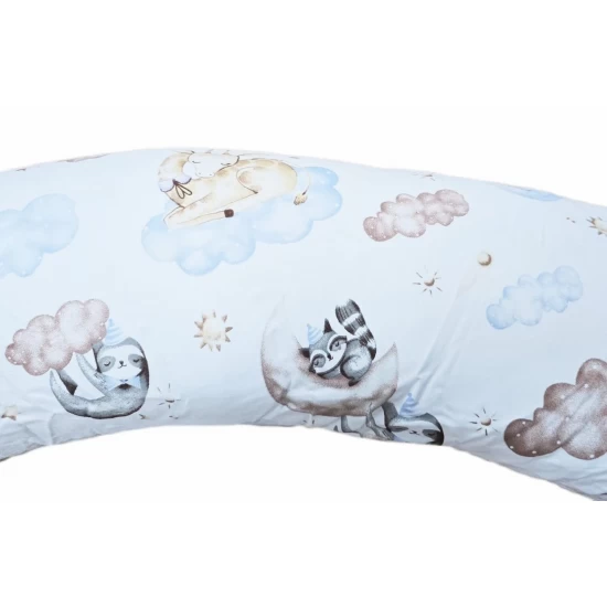 Perna pentru gravida, Fibre din silicon, 180 cm, Appekids - Clouds Perna pentru gravida, Fibre din silicon, 180 cm, Appekids - Clouds