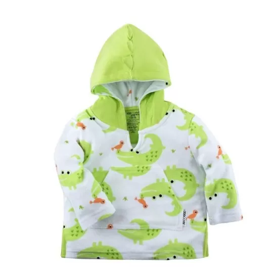 Poncho Baie UPF50 + Zoocchini, 0-12 Luni, Alligator Poncho Baie UPF50 + Zoocchini, 0-12 Luni, Alligator
