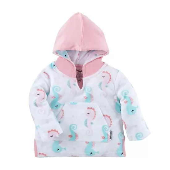 Poncho Baie UPF50 + Zoocchini, 0-12 Luni, Seahorse Poncho Baie UPF50 + Zoocchini, 0-12 Luni, Seahorse