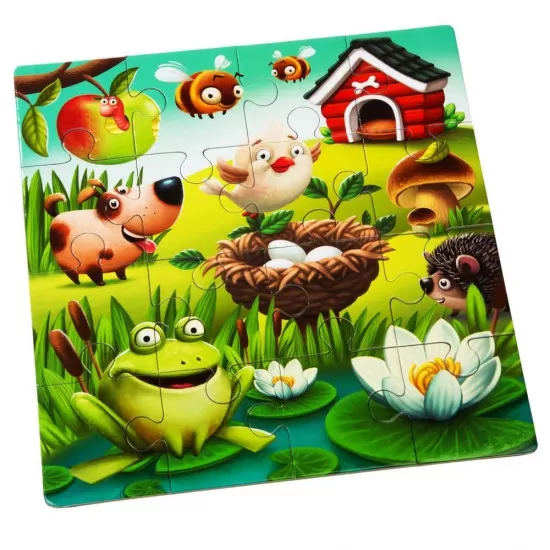Puzzle 3 in 1 Cubika Animalutele Preferate Puzzle 3 in 1 Cubika Animalutele Preferate