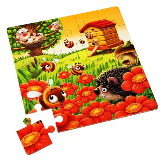 Puzzle 3 in 1 Cubika Animalutele Preferate Puzzle 3 in 1 Cubika Animalutele Preferate