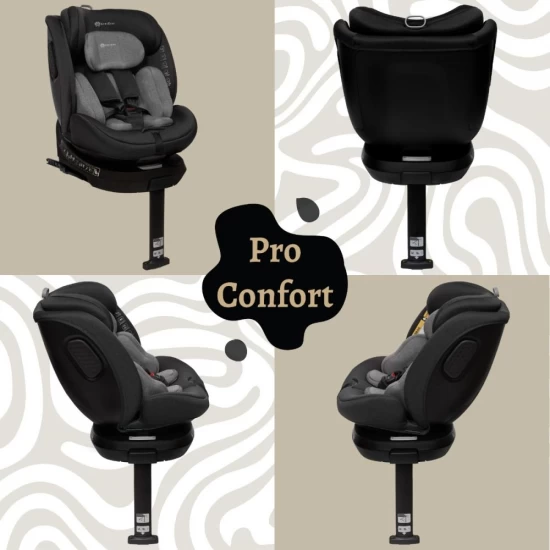 Scaun auto Appekids, I-SIZE, 40-150 cm, Rear Facing 360°, Pro Confort - Grey Scaun auto Appekids, I-SIZE, 40-150 cm, Rear Facing 360°, Pro Confort - Grey