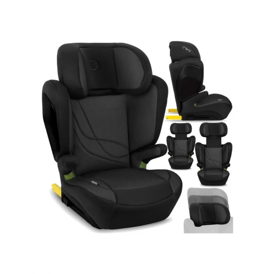 Scaun auto cu isofix, I-size 100-150 cm, Momi Mei - Black Scaun auto cu isofix, I-size 100-150 cm, Momi Mei - Black