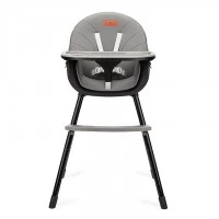Scaun de masa copii Momi Reki, Piele ecologica, Black