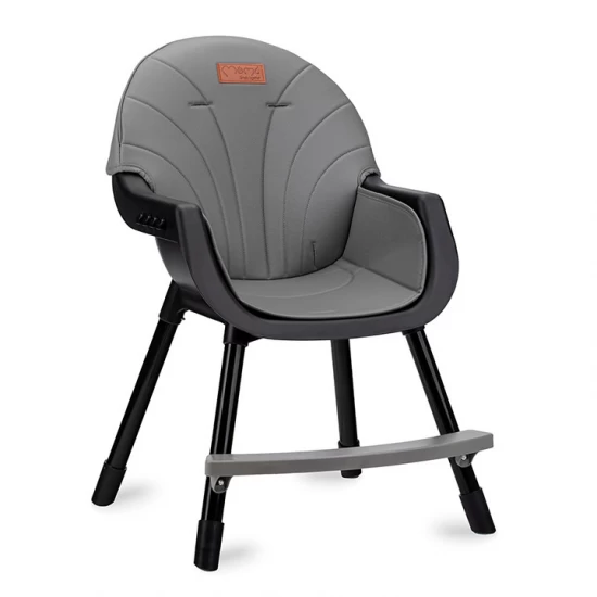 Scaun de masa copii Momi Reki, Piele ecologica, Black Scaun de masa copii Momi Reki, Piele ecologica, Black