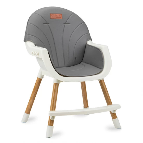 Scaun de masa copii Momi Reki, Piele ecologica, Dark Grey Scaun de masa copii Momi Reki, Piele ecologica, Dark Grey