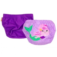 Set 2 chilotei de baie impermeabili, Zoocchini, protectie UPF50+, marime L, 24-36 Luni – Sirena