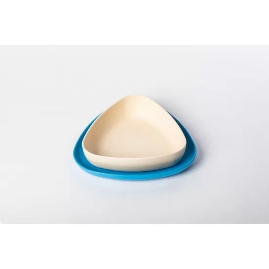 Set 2 farfurii eKoala BIOplastic White/Blue Set 2 farfurii eKoala BIOplastic White/Blue