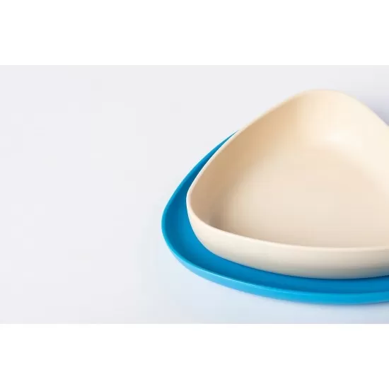 Set 2 farfurii eKoala BIOplastic White/Blue Set 2 farfurii eKoala BIOplastic White/Blue