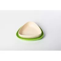 Set 2 farfurii eKoala BIOplastic White/Green