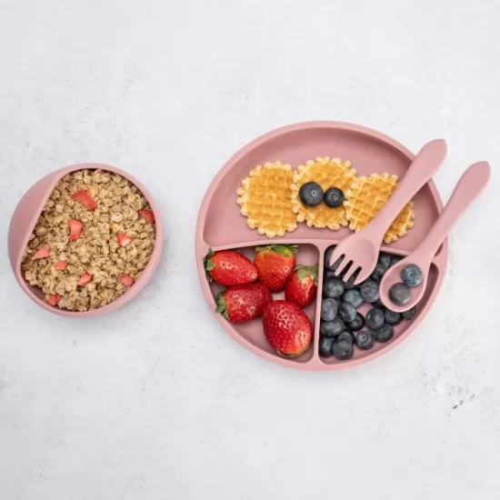 Set Diversificare, AppeKids, 100% Silicon, Basic - Old Rose Set Diversificare, AppeKids, 100% Silicon, Basic - Old Rose