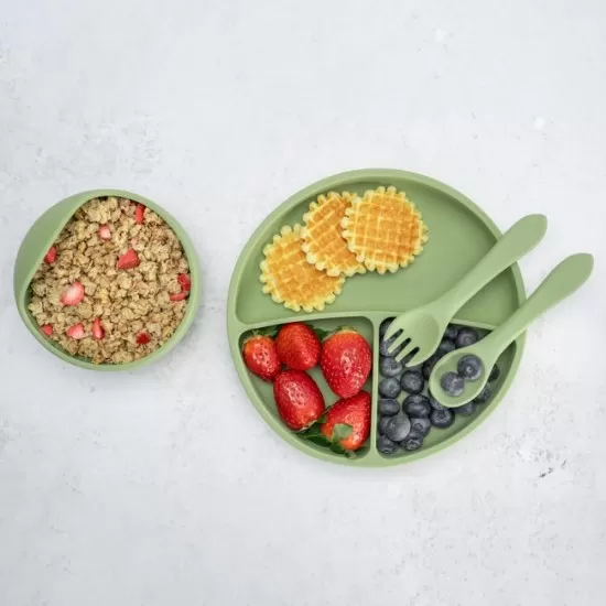 Set Diversificare, AppeKids, 100% Silicon, Basic - Raw Green Set Diversificare, AppeKids, 100% Silicon, Basic - Raw Green