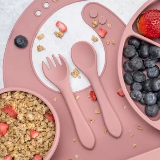 Set Diversificare, AppeKids, 100% Silicon, Classic - Old Rose Set Diversificare, AppeKids, 100% Silicon, Classic - Old Rose