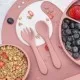 Set Diversificare, AppeKids, 100% Silicon, Classic - Old Rose Set Diversificare, AppeKids, 100% Silicon, Classic - Old Rose