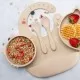 Set Diversificare, AppeKids, 100% Silicon, Kitty - Bubble Beige