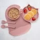 Set Diversificare, AppeKids, 100% Silicon, Kitty - Old Rose Set Diversificare, AppeKids, 100% Silicon, Kitty - Old Rose