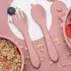 Set Diversificare, AppeKids, 100% Silicon, Kitty - Old Rose Set Diversificare, AppeKids, 100% Silicon, Kitty - Old Rose
