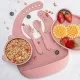 Set Diversificare, AppeKids, 100% Silicon, Panda - Old Rose Set Diversificare, AppeKids, 100% Silicon, Panda - Old Rose