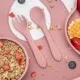 Set Diversificare, AppeKids, 100% Silicon, Panda - Old Rose Set Diversificare, AppeKids, 100% Silicon, Panda - Old Rose