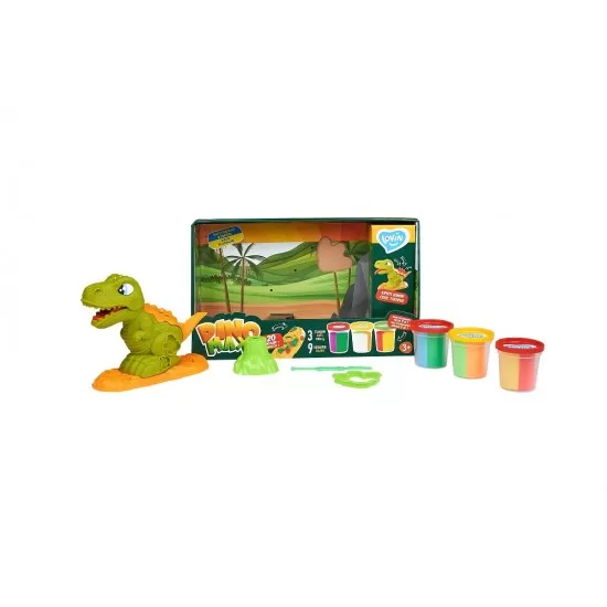 Set plastilina, accesorii si jucarie pentru modelaj Lovin Dino Max Set plastilina, accesorii si jucarie pentru modelaj Lovin Dino Max