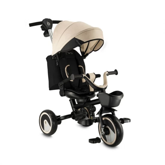 Tricicleta multifunctionala 3 in 1 cu scaun reversibil Momi Ivi Beige